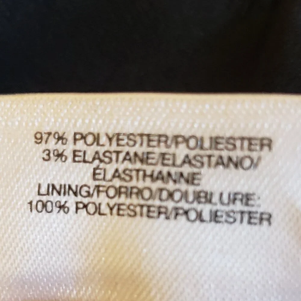 Kasper Womens Blue & Black Lightweight Organza Mixed Texture Jacket w/Skirt. 14W - Picture 12 of 16